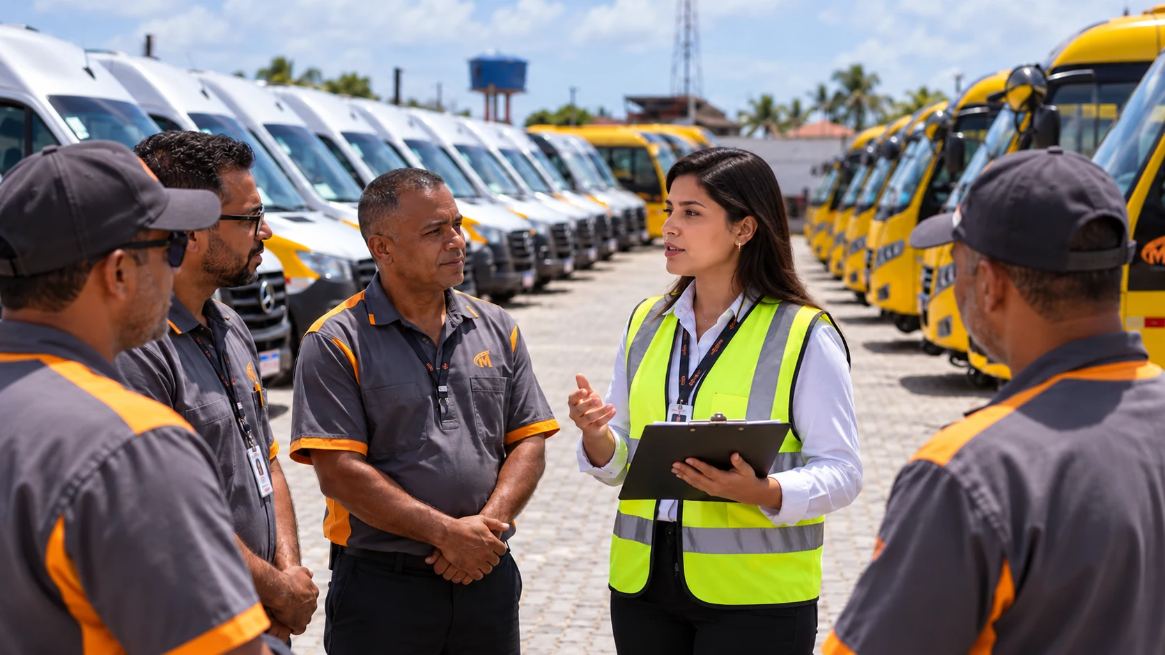 Reunião de saúde e segurança do trabalho com a equipe da Mayfran